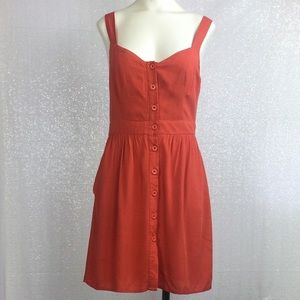 Staring at Stars Orange Crossback Dress sz S